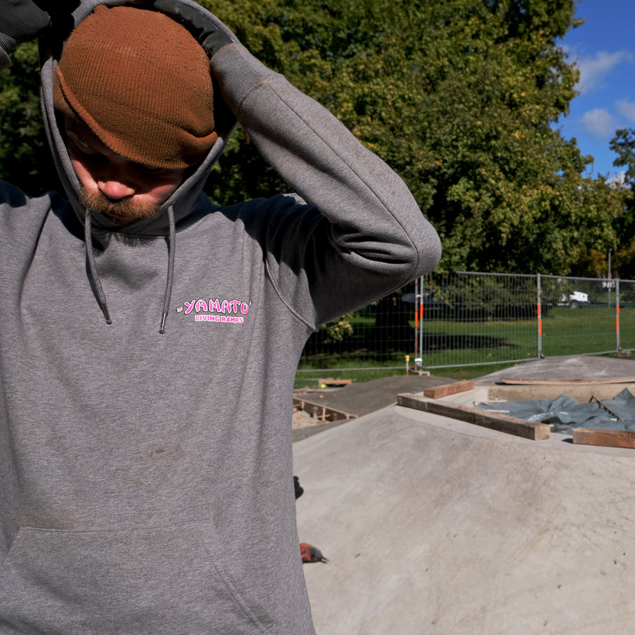 YAMATO "Natas Ramp" Hoodie - Concrete Grey
