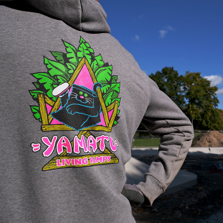 YAMATO "Natas Ramp" Hoodie - Concrete Grey
